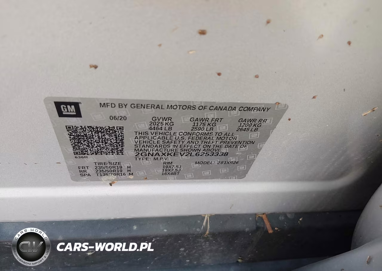 2020 Chevrolet Equinox Fwd Lt 1.5L Turbo VIN:2GNAXKEV2L6253338 - 9