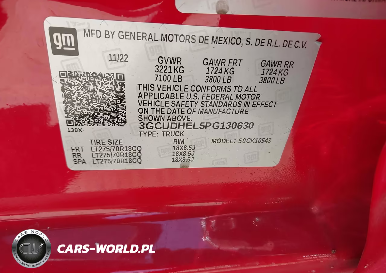 2023 Chevrolet Silverado 1500 4Wd Short Bed Zr2 VIN:3GCUDHEL5PG130630 - 9