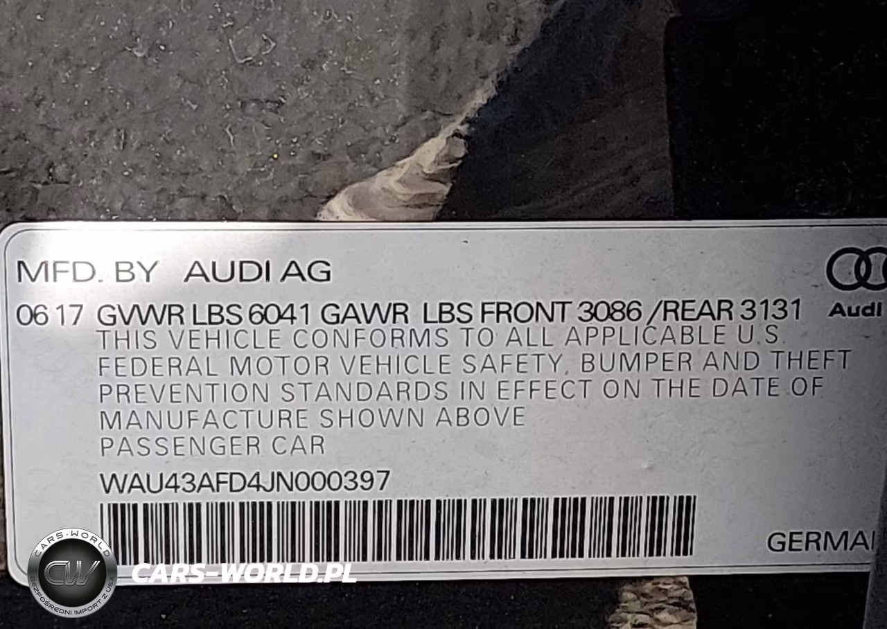 2018 Audi A8 L 4.0T Sport VIN:WAU43AFD4JN000397 - 9