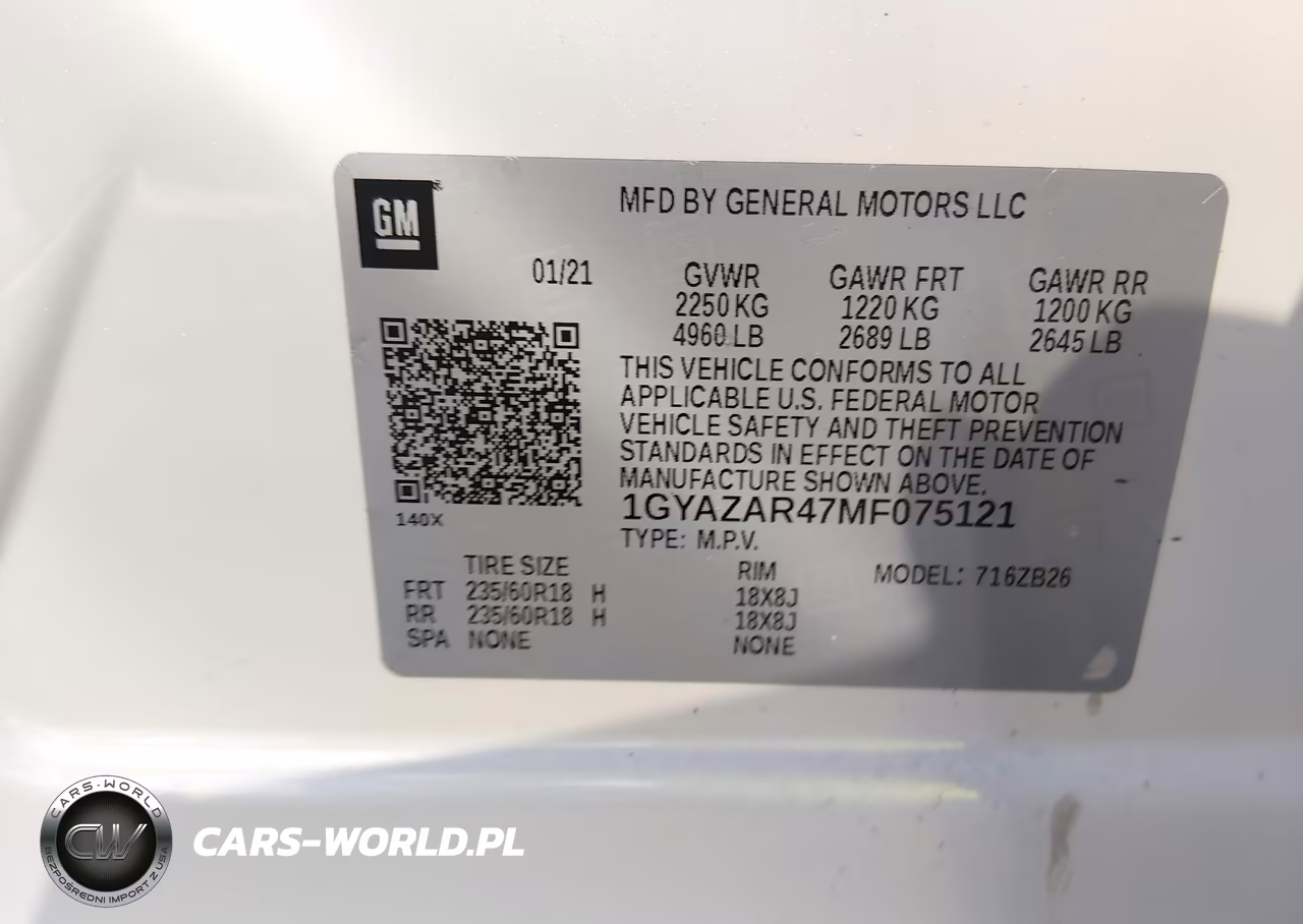2021 Cadillac Xt4 Fwd Luxury VIN:1GYAZAR47MF075121 - 9