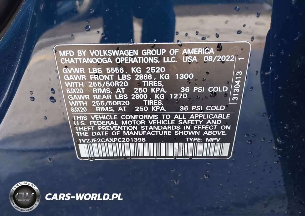2023 Volkswagen Atlas Cross Sport 3.6L V6 Se W-Technology VIN:1V2JE2CAXPC201398 - 9