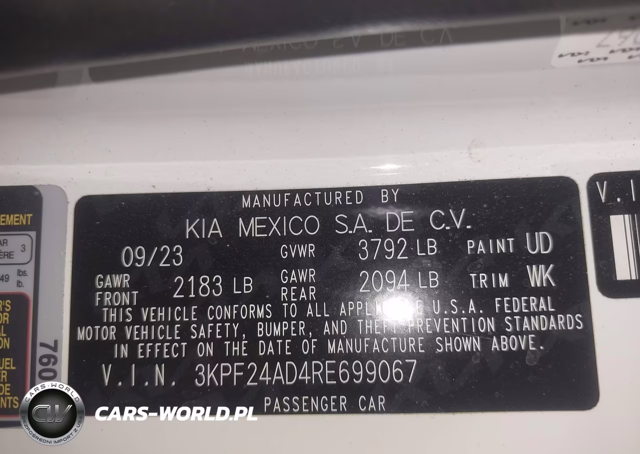 2024 Kia Forte Lx VIN:3KPF24AD4RE699067 - 9