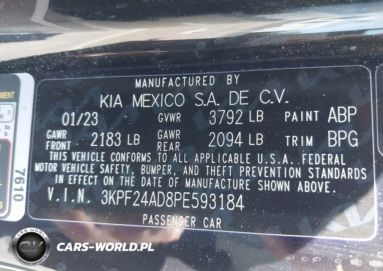 2023 Kia Forte Lxs VIN:3KPF24AD8PE593184 - 9