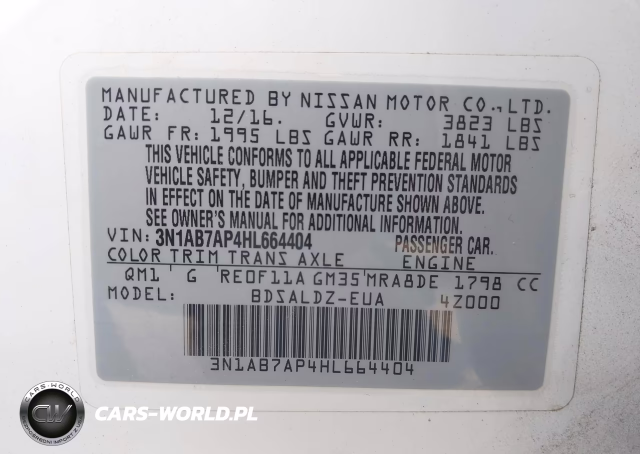 2017 Nissan Sentra Sv VIN:3N1AB7AP4HL664404 - 9