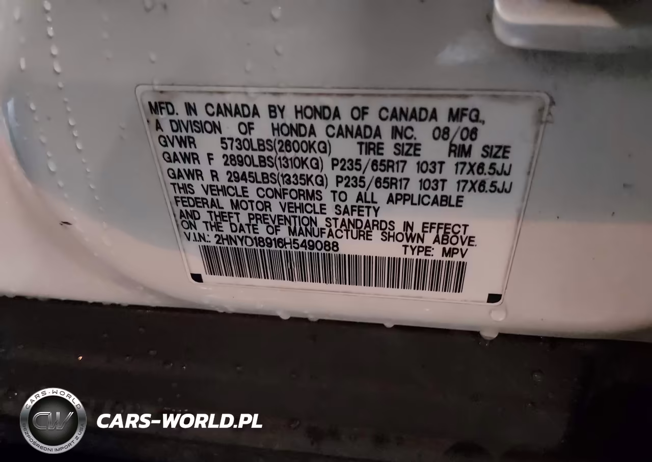 2006 Acura Mdx VIN:2HNYD18916H549088 - 9