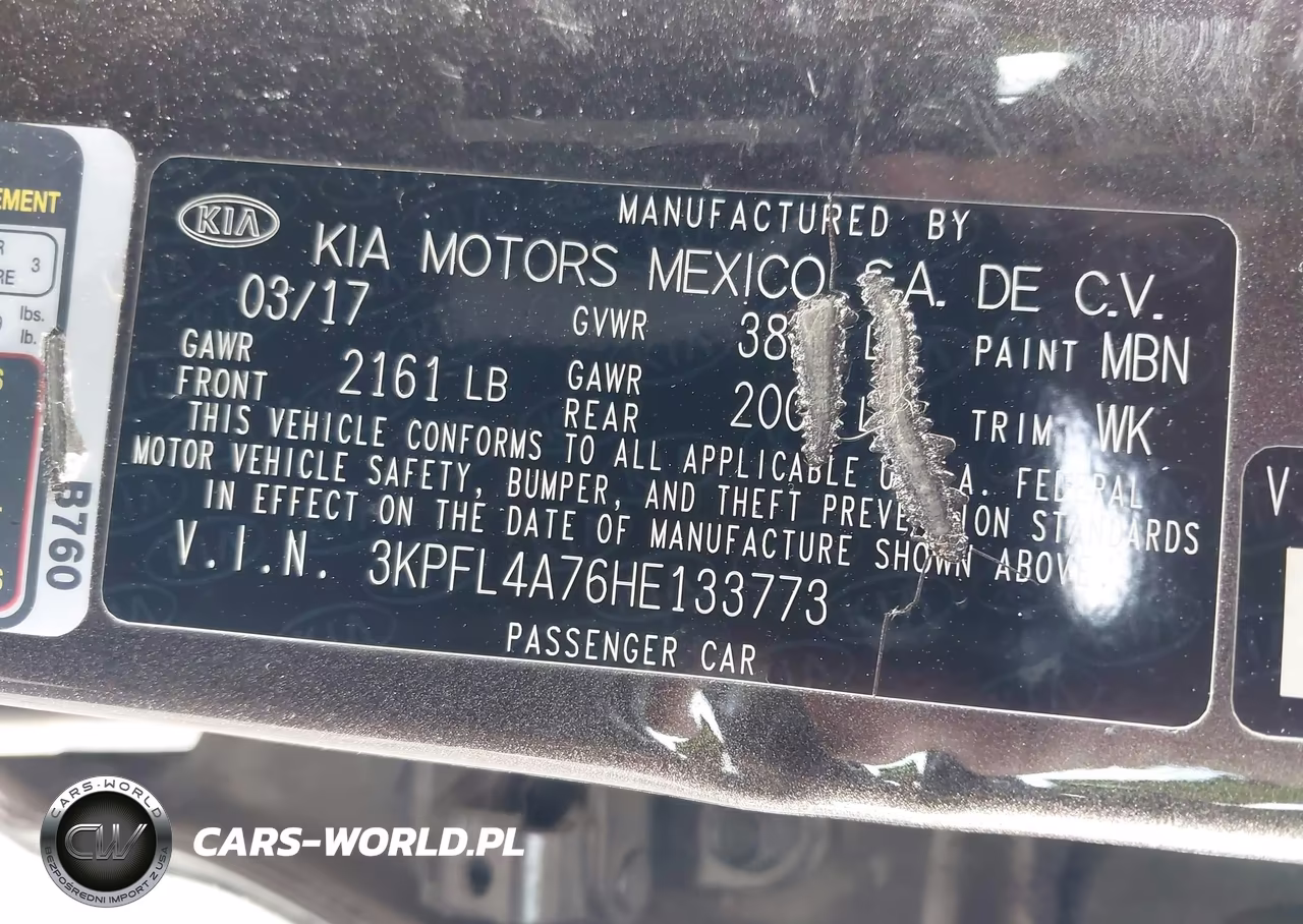 2017 Kia Forte Lx VIN:3KPFL4A76HE133773 - 9