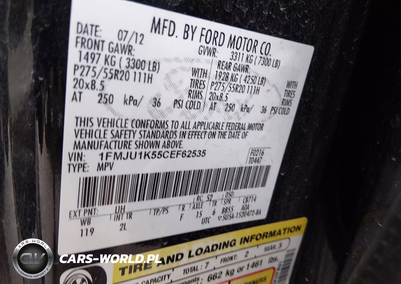 2012 Ford Expedition Limited VIN:1FMJU1K55CEF62535 - 9