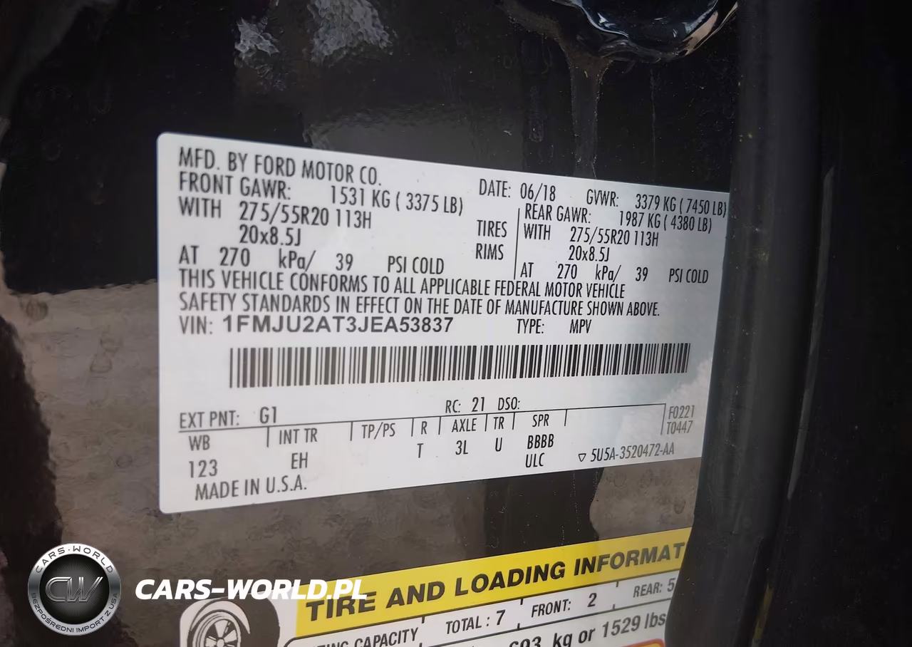 2018 Ford Expedition Limited VIN:1FMJU2AT3JEA53837 - 9