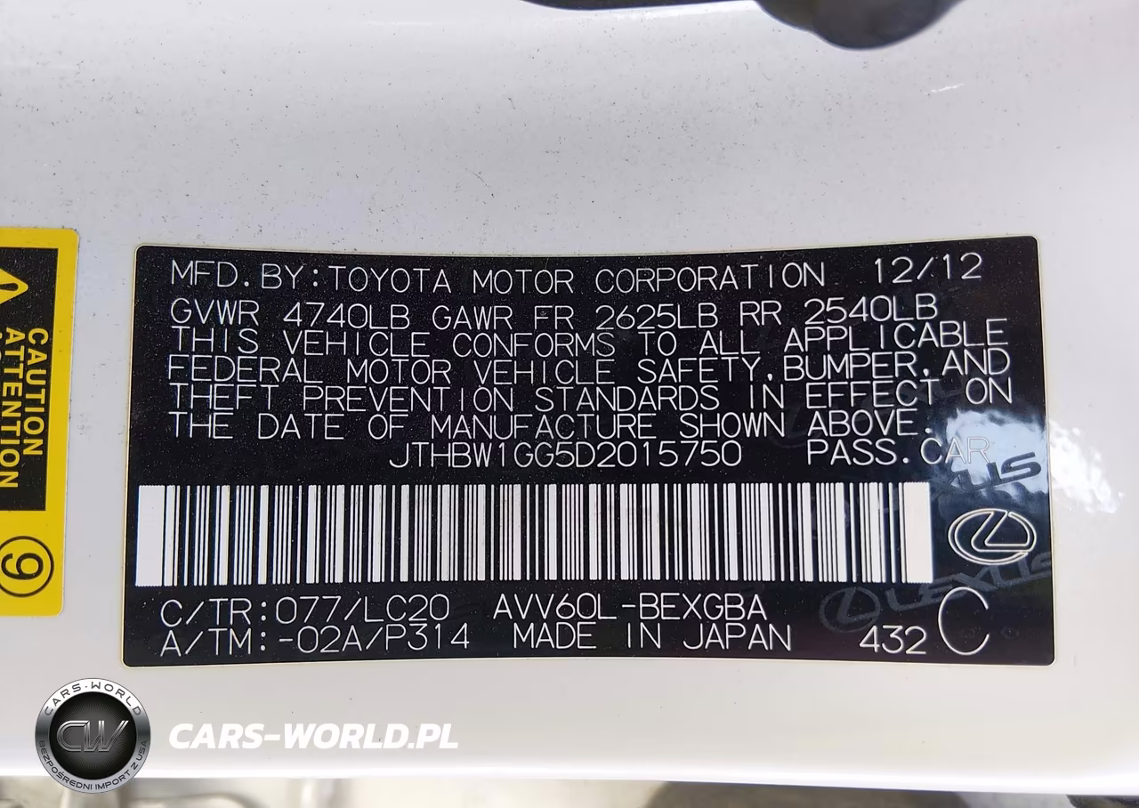 2013 Lexus Es 300H VIN:JTHBW1GG5D2015750 - 9
