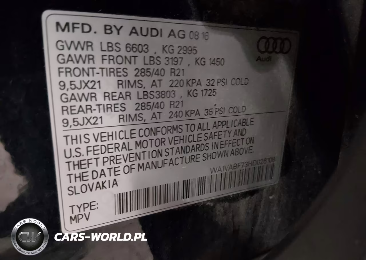 2017 Audi Q7 3.0T Premium VIN:WA1VABF73HD026108 - 9