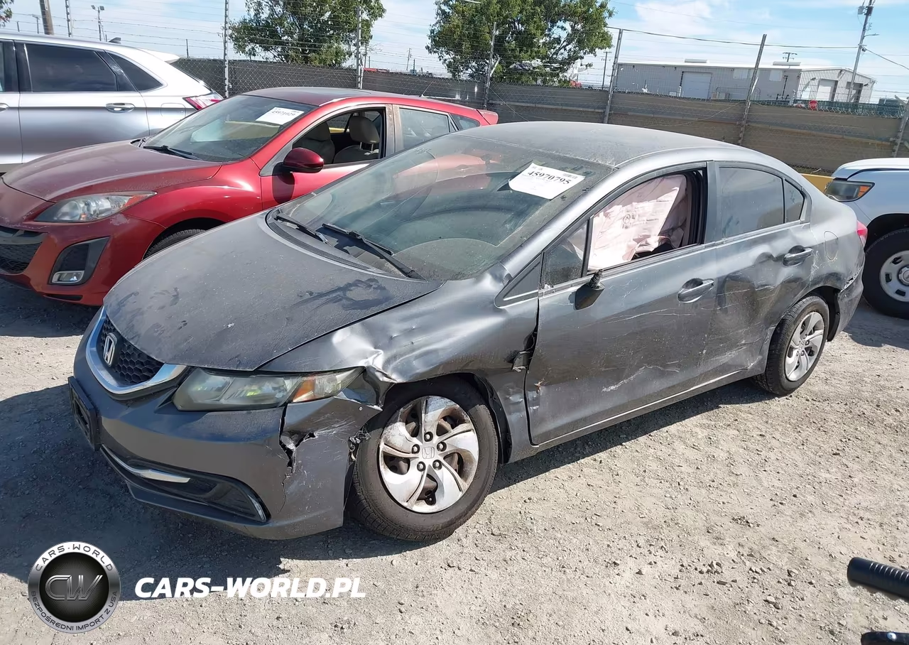 2013 Honda Civic Lx VIN:19XFB2F54DE255914 - 2