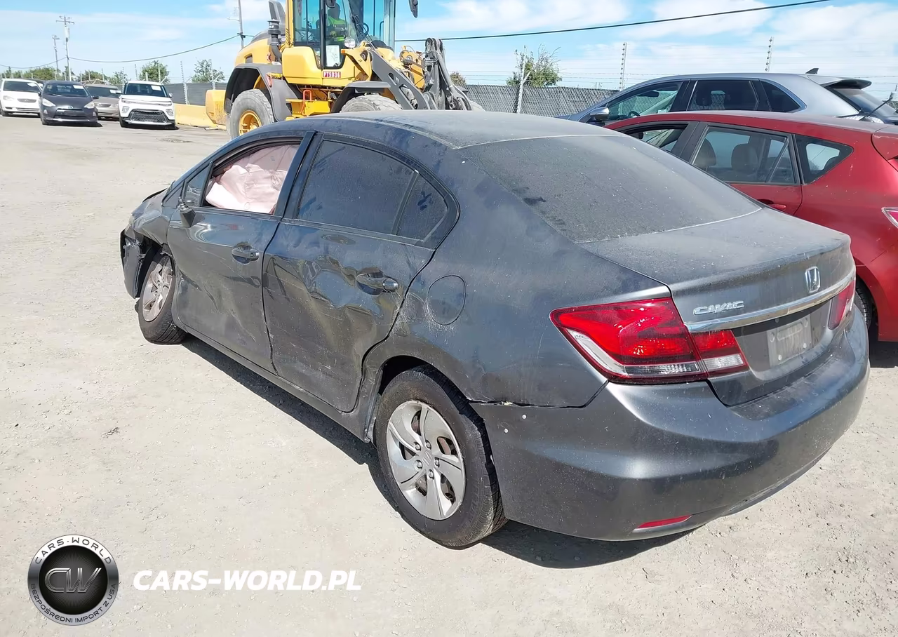 2013 Honda Civic Lx VIN:19XFB2F54DE255914 - 3