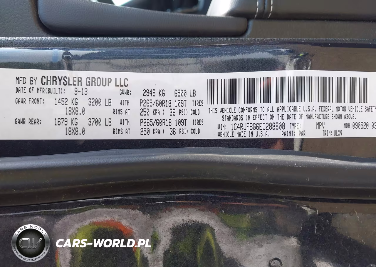 2014 Jeep Grand Cherokee Limited VIN:1C4RJFBG6EC288808 - 9