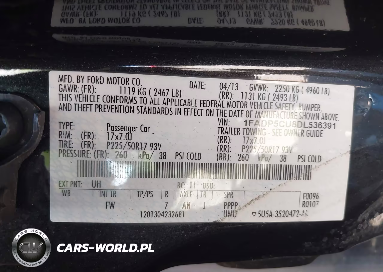 2013 Ford C-Max Energi Sel VIN:1FADP5CU8DL536391 - 9