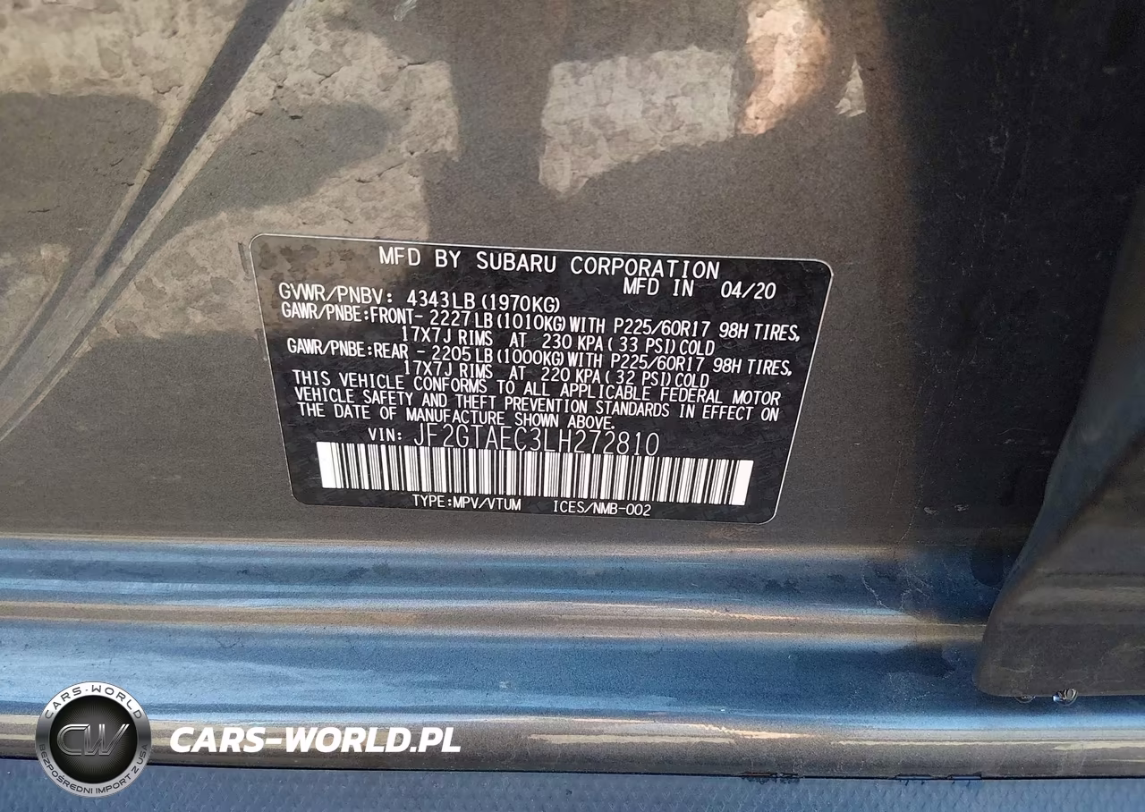 2020 Subaru Crosstrek Premium VIN:JF2GTAEC3LH272810 - 9