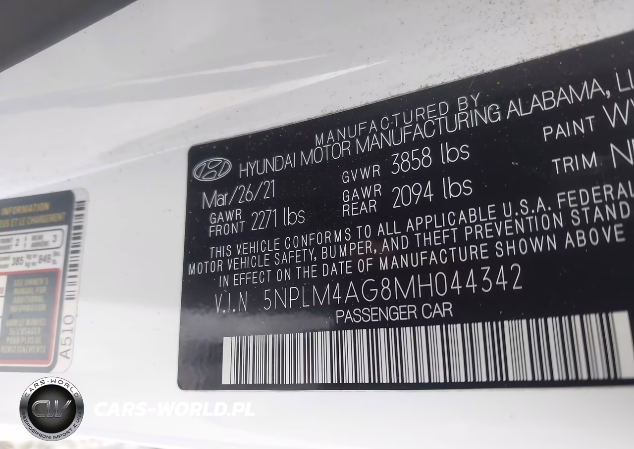 2021 Hyundai Elantra Sel VIN:5NPLM4AG8MH044342 - 9