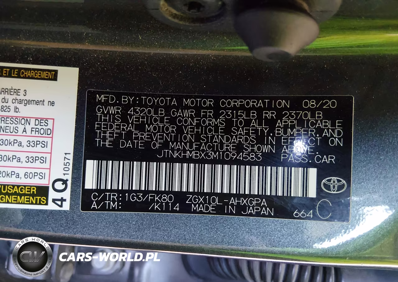 2021 Toyota C-Hr Xle VIN:JTNKHMBX3M1094583 - 9