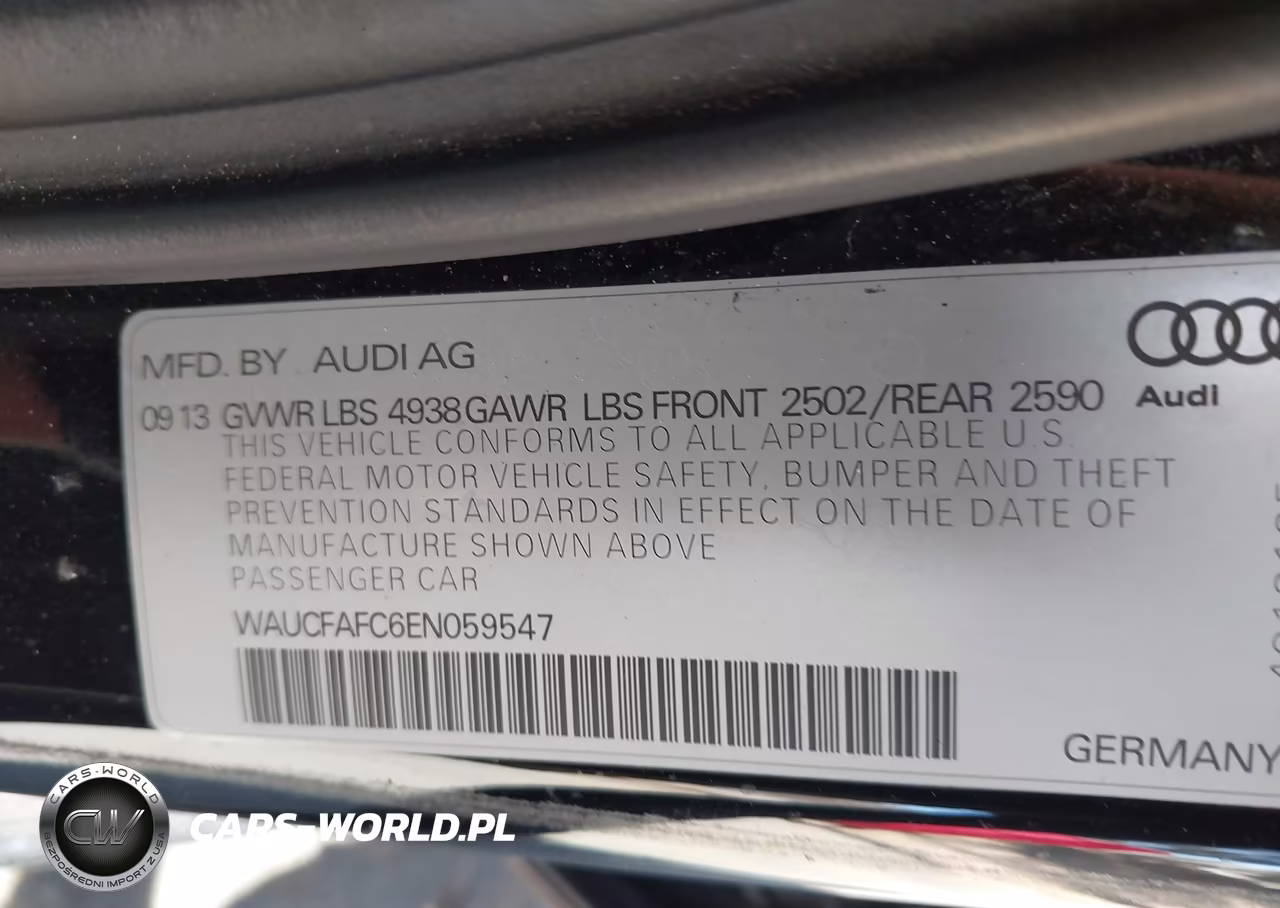 2014 Audi A6 2.0T Premium VIN:WAUCFAFC6EN059547 - 9