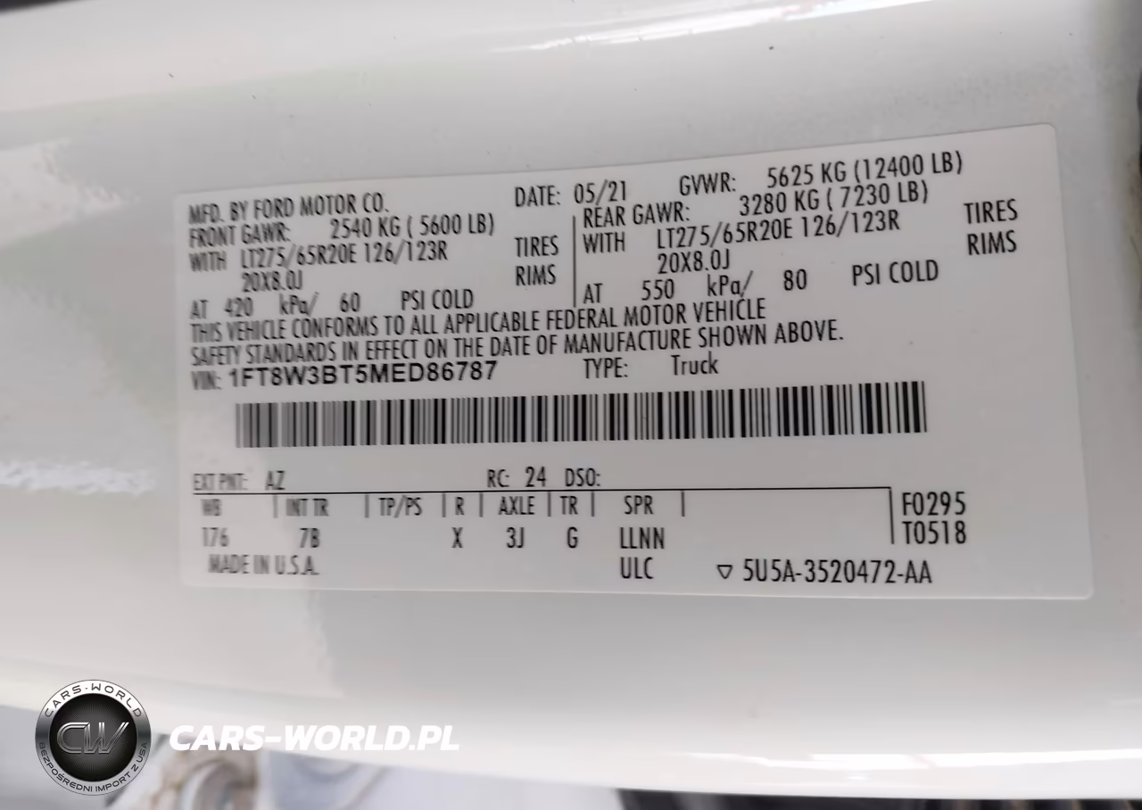 2021 Ford F-350 Platinum VIN:1FT8W3BT5MED86787 - 9