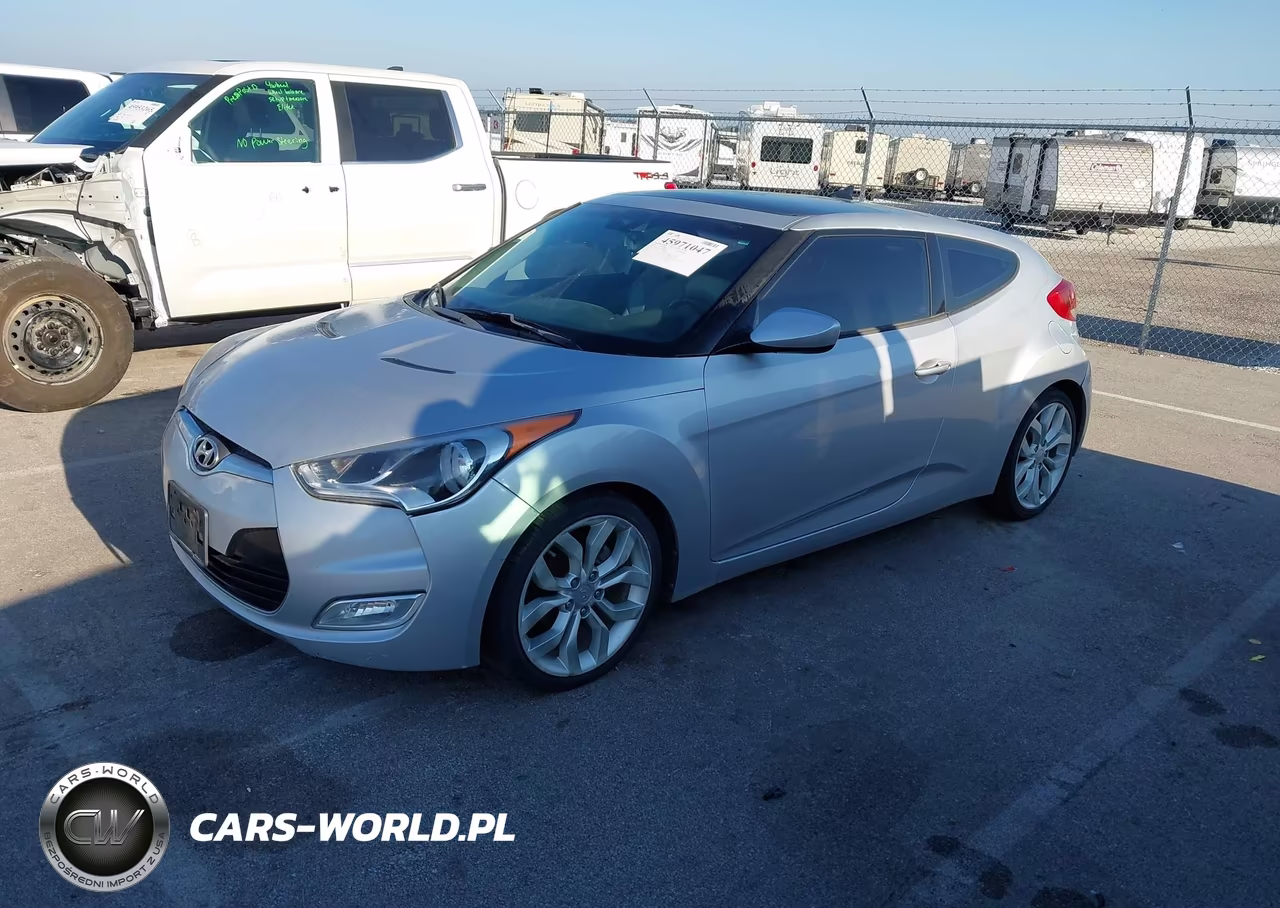 2012 Hyundai Veloster Base W-Gray VIN:KMHTC6ADXCU045593 - 2