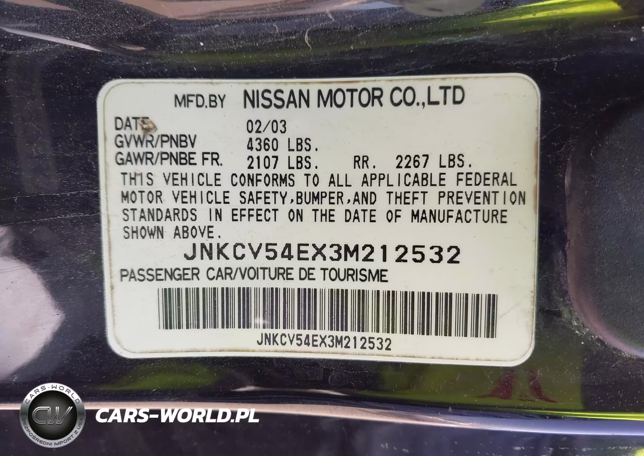 2003 Infiniti G35 Base W-Leather VIN:JNKCV54EX3M212532 - 9