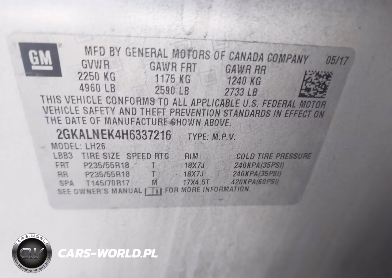 2017 GMC Terrain Sle-2 VIN:2GKALNEK4H6337216 - 9