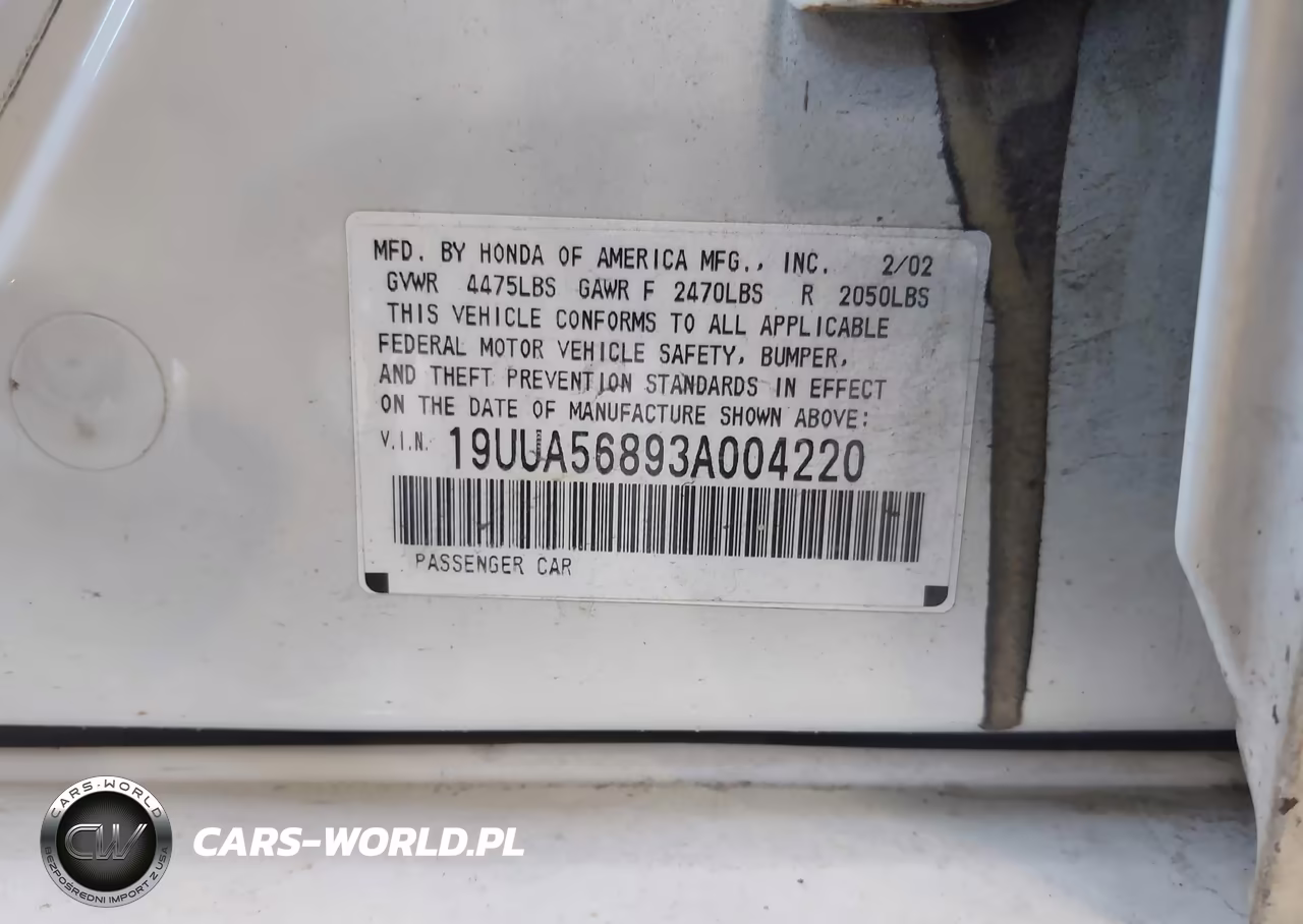 2003 Acura Tl 3.2 Type S VIN:19UUA56893A004220 - 9