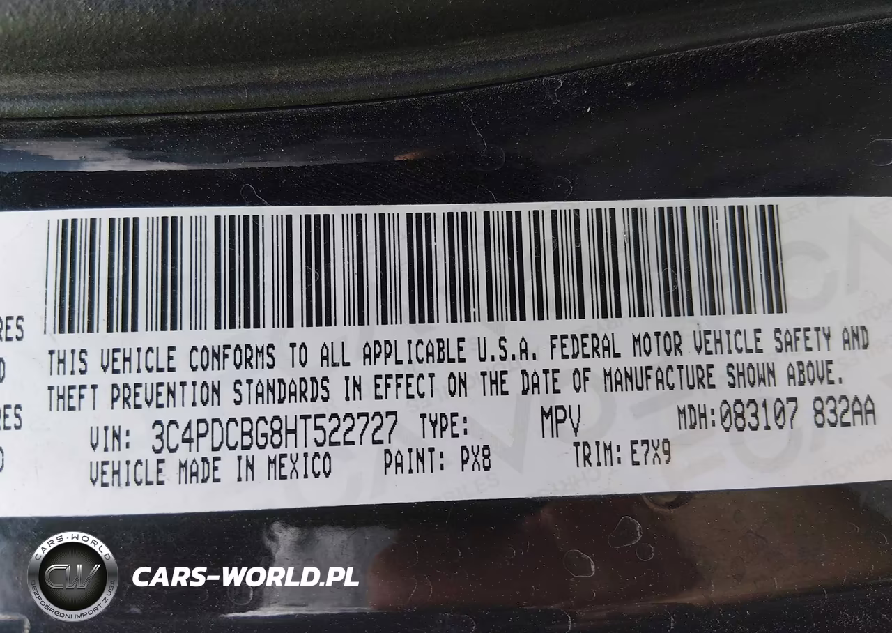 2017 Dodge Journey Sxt VIN:3C4PDCBG8HT522727 - 9