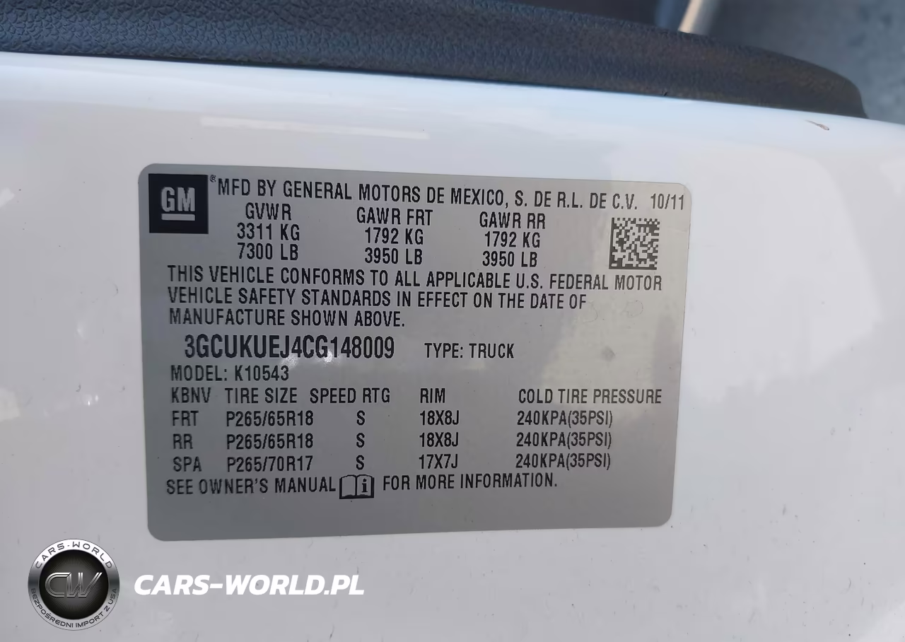 2012 Chevrolet Silverado 1500 Hybrid 1Hy VIN:3GCUKUEJ4CG148009 - 9
