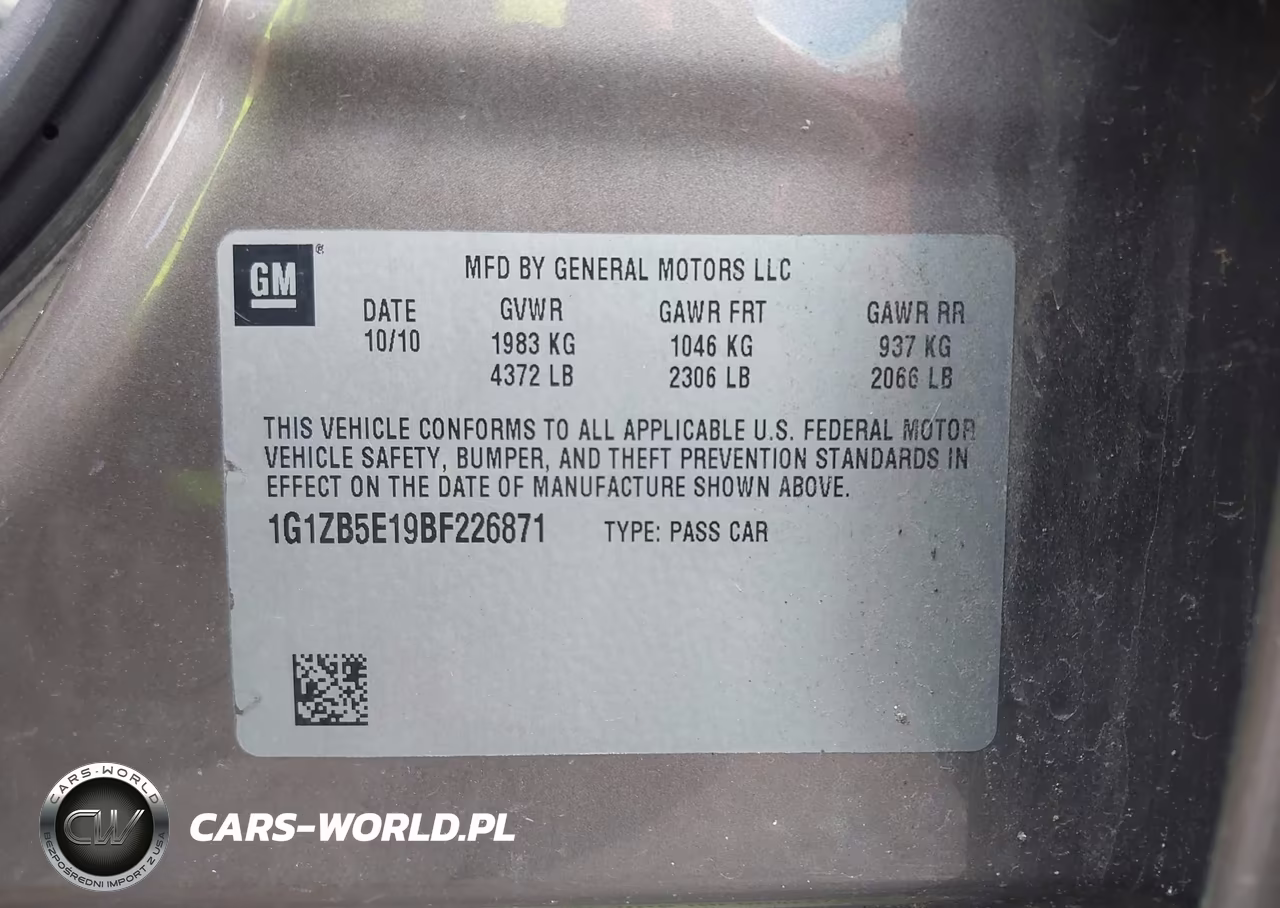 2011 Chevrolet Malibu Ls VIN:1G1ZB5E19BF226871 - 9