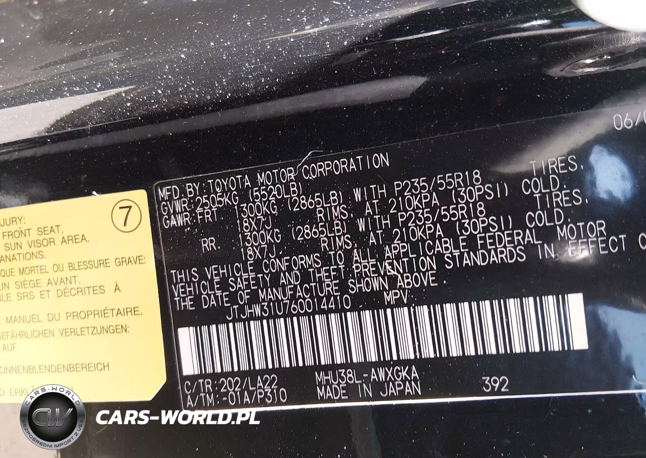2006 Lexus Rx 400H VIN:JTJHW31U760014410 - 9