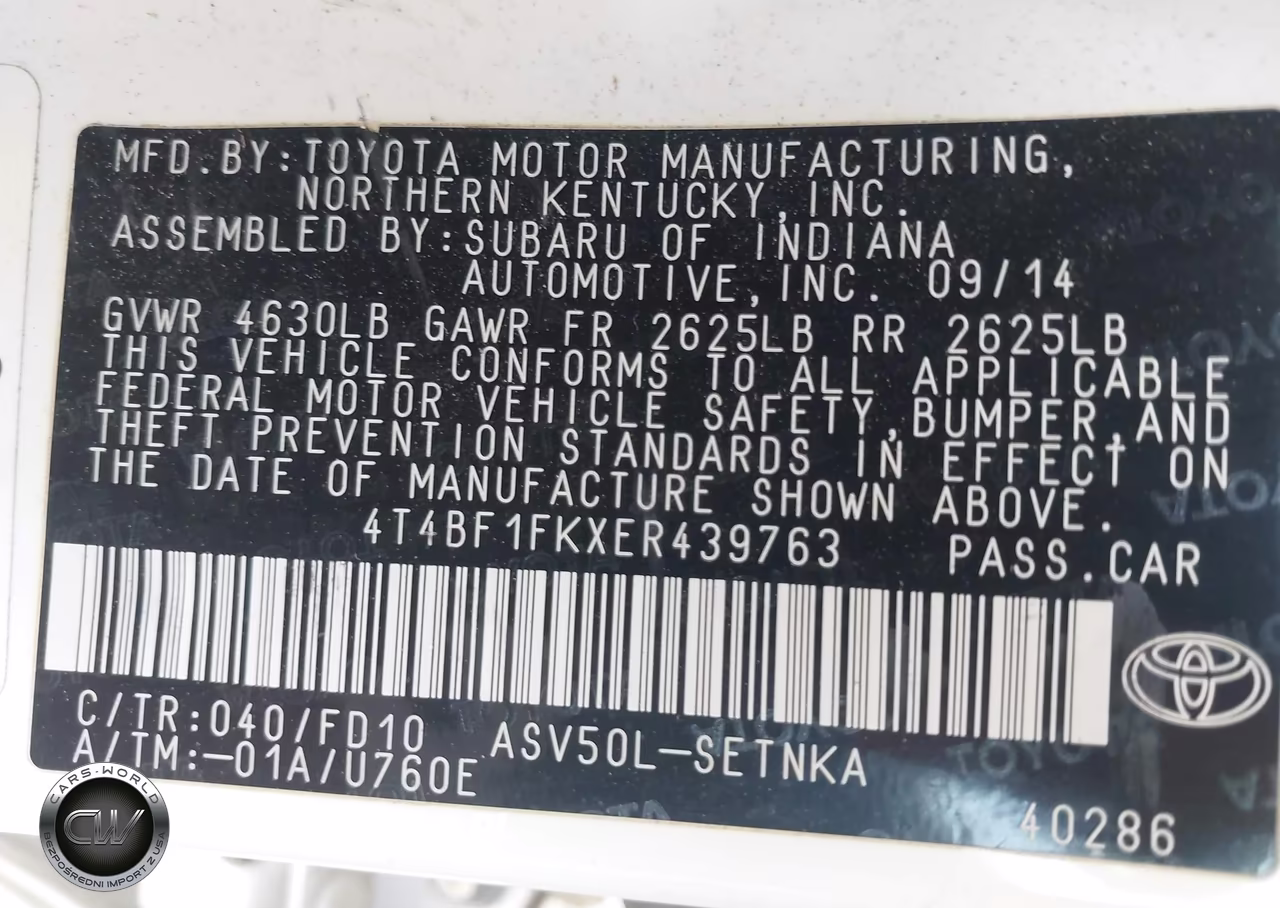 2014 Toyota Camry Le VIN:4T4BF1FKXER439763 - 9