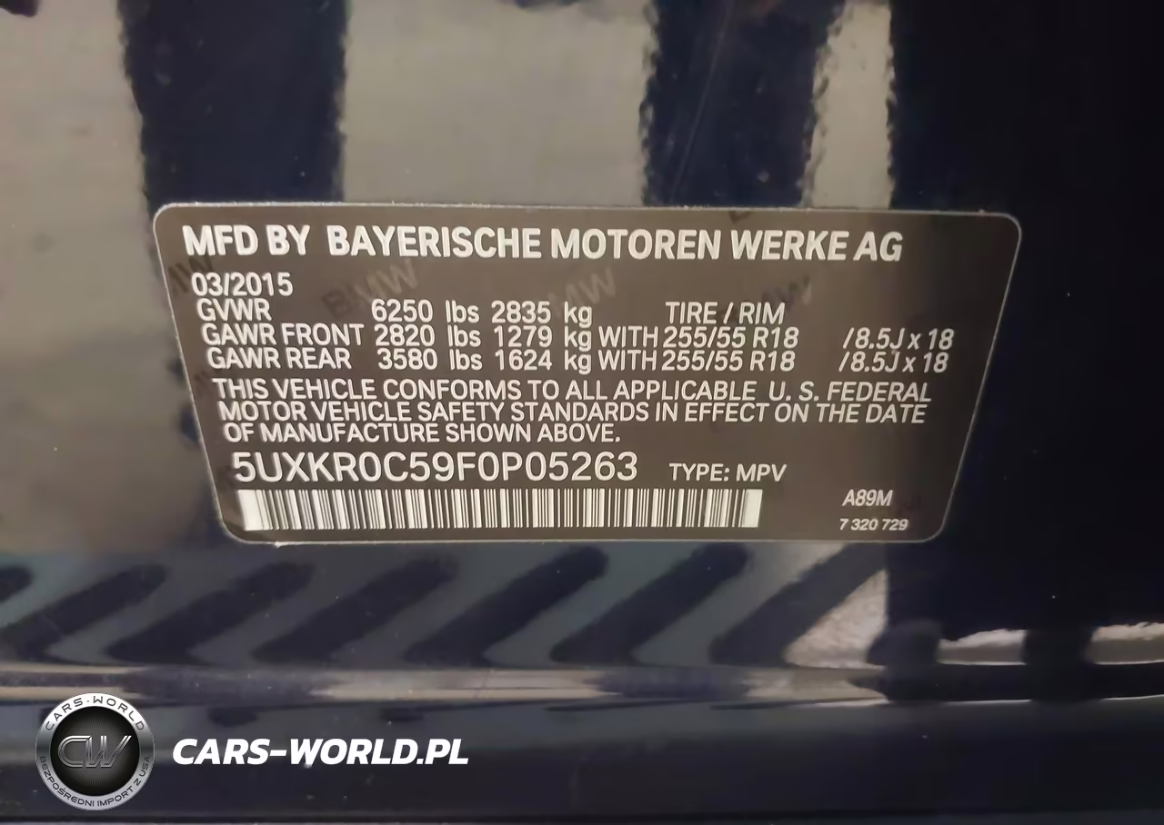 2015 BMW X5 xDrive35I VIN:5UXKR0C59F0P05263 - 9