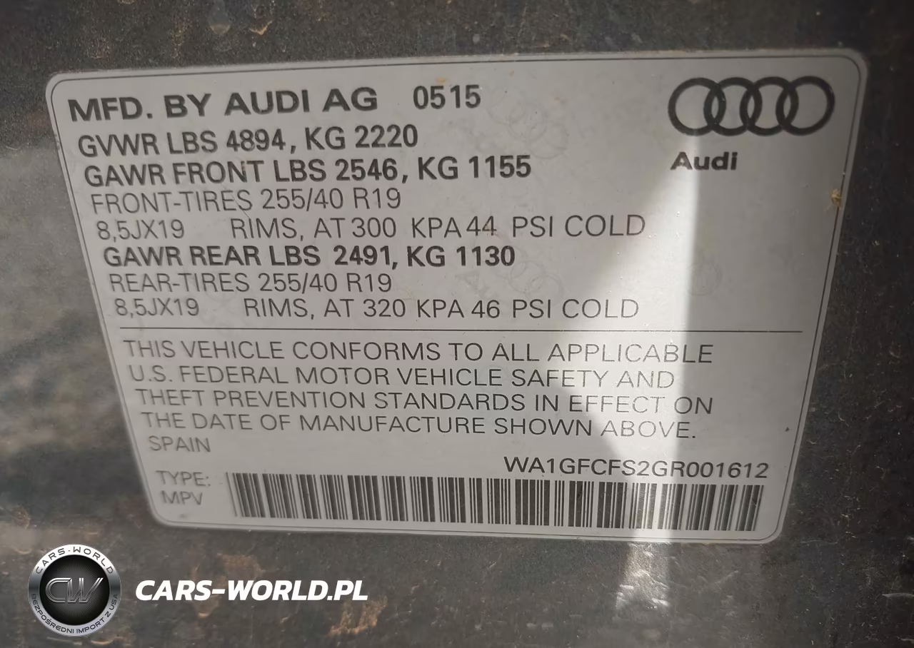 2016 Audi Q3 2.0T Premium Plus VIN:WA1GFCFS2GR001612 - 9