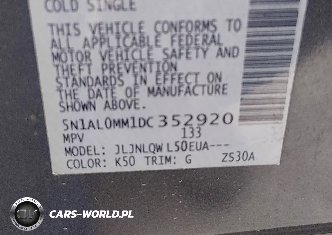 2013 Infiniti Jx35 VIN:5N1AL0MM1DC352920 - 9