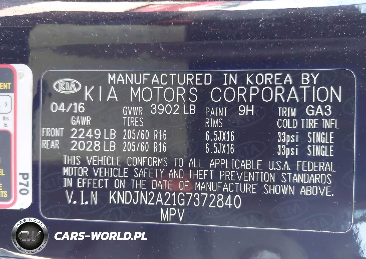 2016 Kia Soul VIN:KNDJN2A21G7372840 - 9