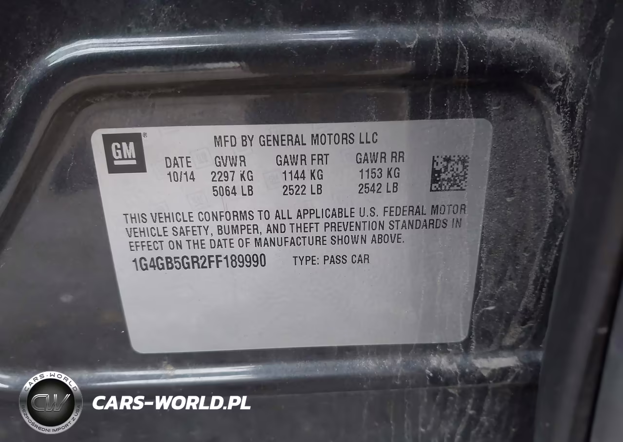 2015 Buick Lacrosse Leather VIN:1G4GB5GR2FF189990 - 9