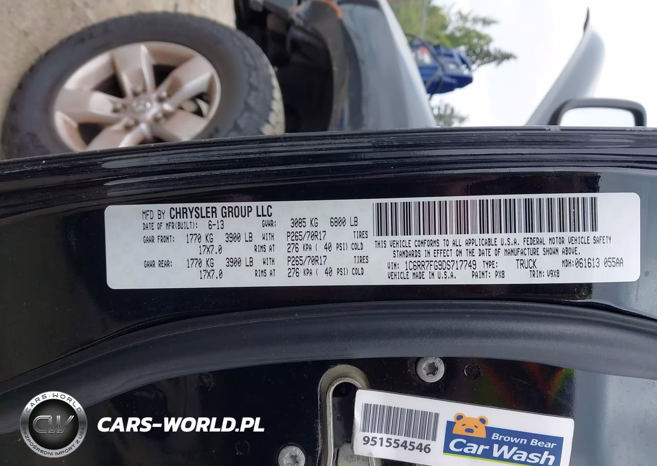 2013 Ram 1500 Tradesman VIN:1C6RR7FG9DS717749 - 9