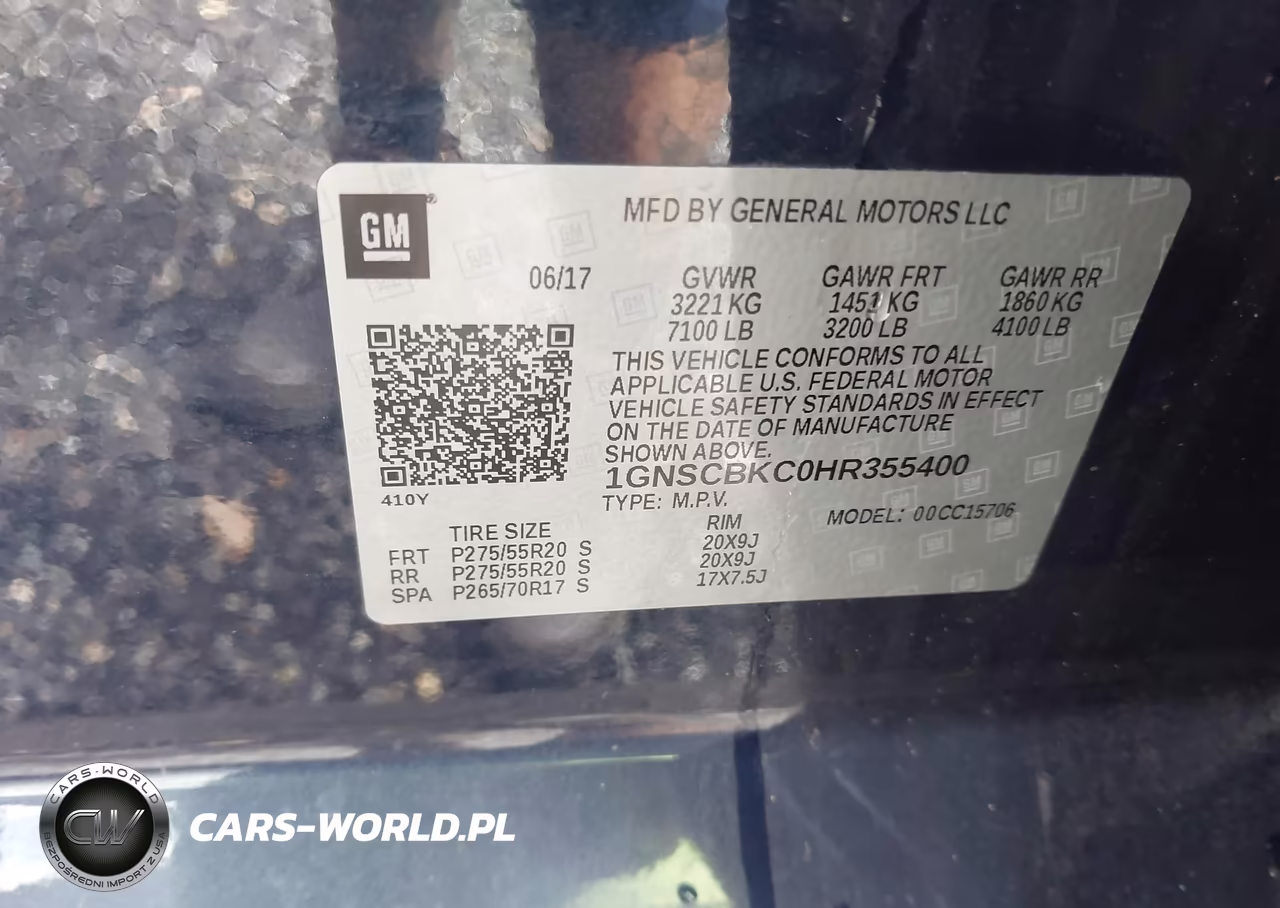 2017 Chevrolet Tahoe Lt VIN:1GNSCBKC0HR355400 - 9