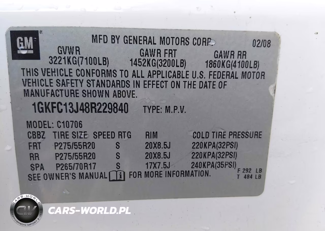 2008 GMC Yukon Slt VIN:1GKFC13J48R229840 - 9
