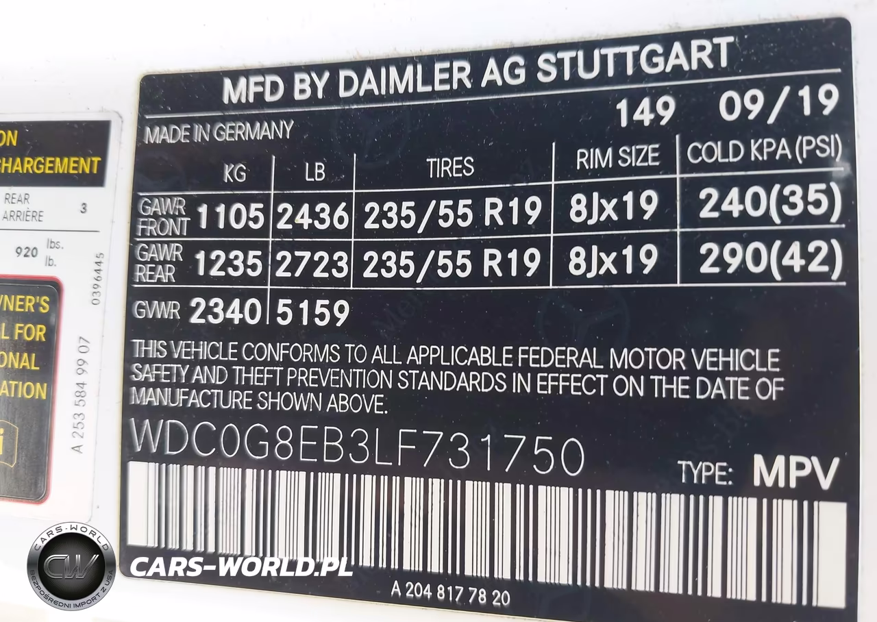 2020 Mercedes-Benz Glc 300 4Matic VIN:WDC0G8EB3LF731750 - 9