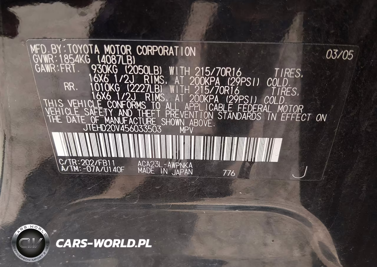 2005 Toyota Rav4 VIN:JTEHD20V456033503 - 9
