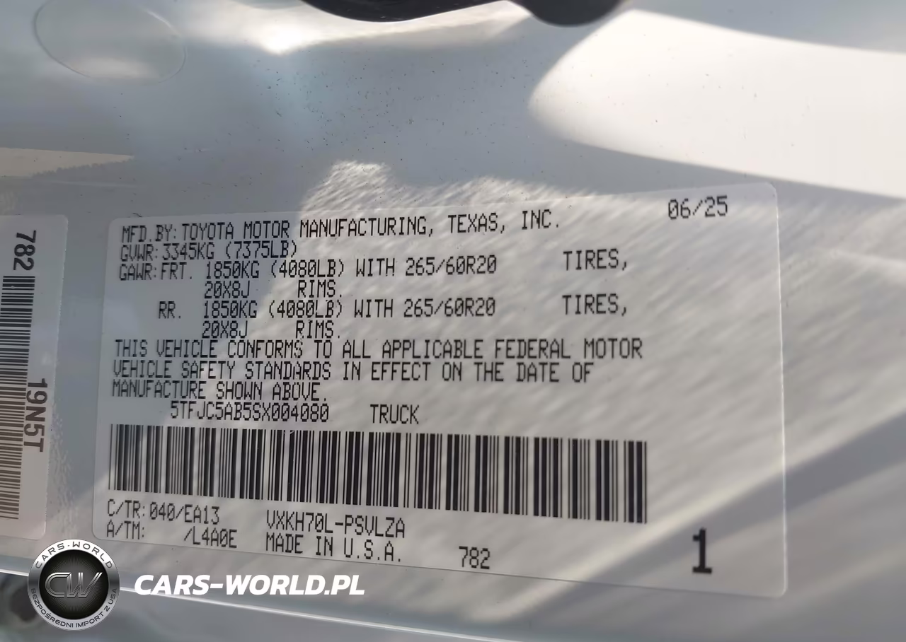2025 Toyota Tundra Hybrid Limited Crewmax 6.4' Bed VIN:5TFJC5AB5SX004080 - 9