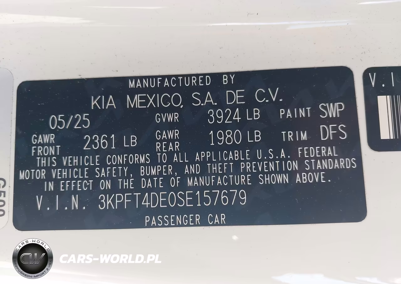 2025 Kia K4 Lxs VIN:3KPFT4DE0SE157679 - 9