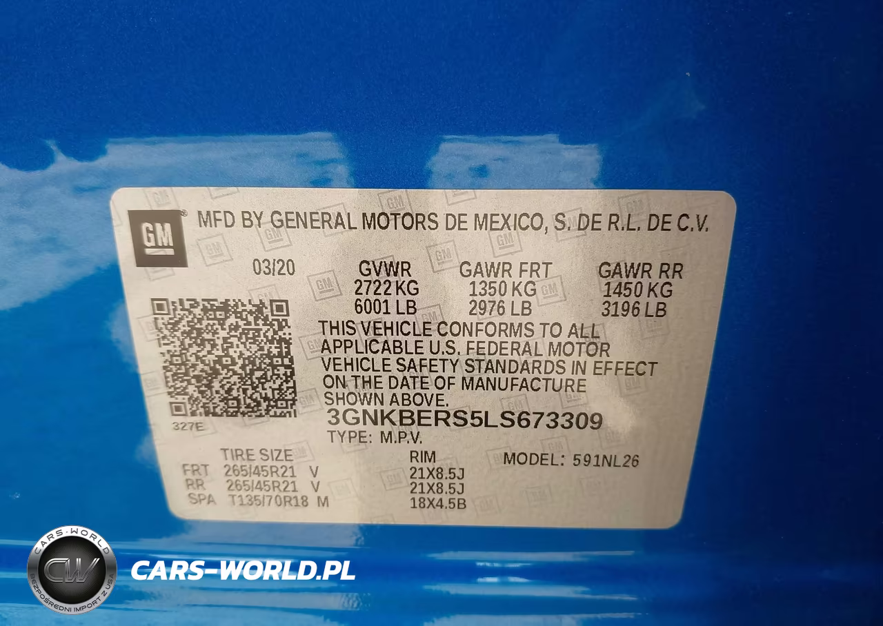 2020 Chevrolet Blazer Fwd Rs VIN:3GNKBERS5LS673309 - 9