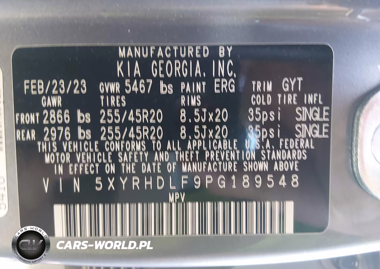 2023 Kia Sorento X-Line Ex VIN:5XYRHDLF9PG189548 - 9