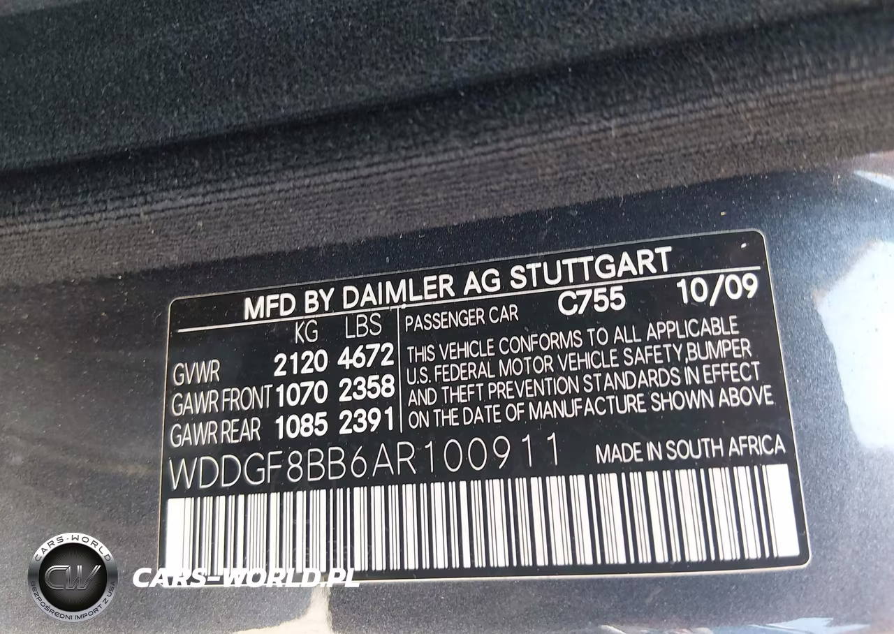 2010 Mercedes-Benz C 300 Luxury 4Matic-Sport 4Matic VIN:WDDGF8BB6AR100911 - 9