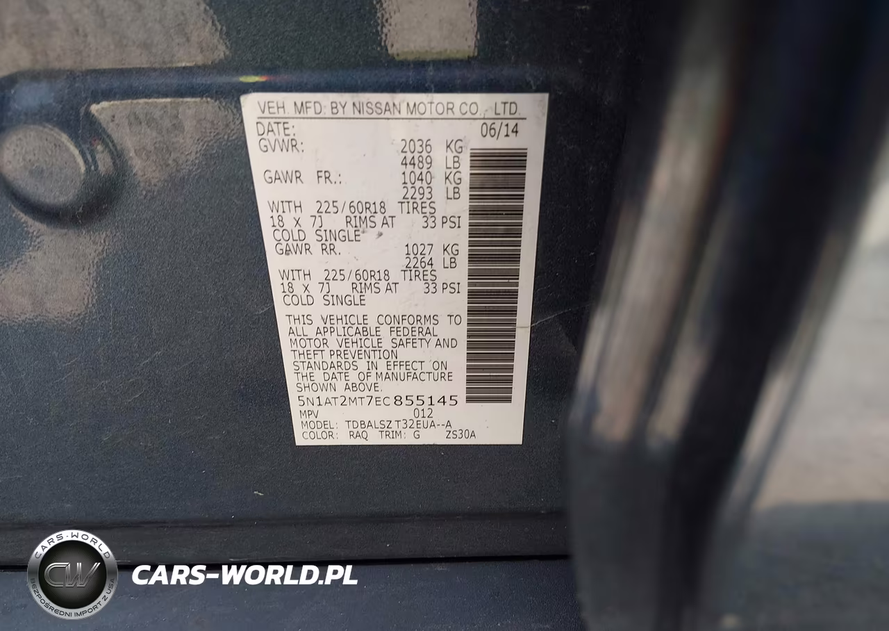 2014 Nissan Rogue Sl VIN:5N1AT2MT7EC855145 - 9