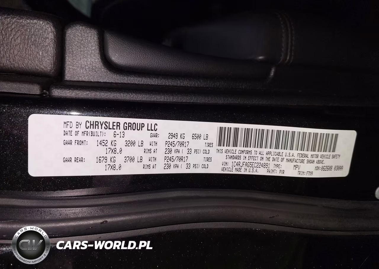 2014 Jeep Grand Cherokee Laredo VIN:1C4RJFAG5EC224891 - 8