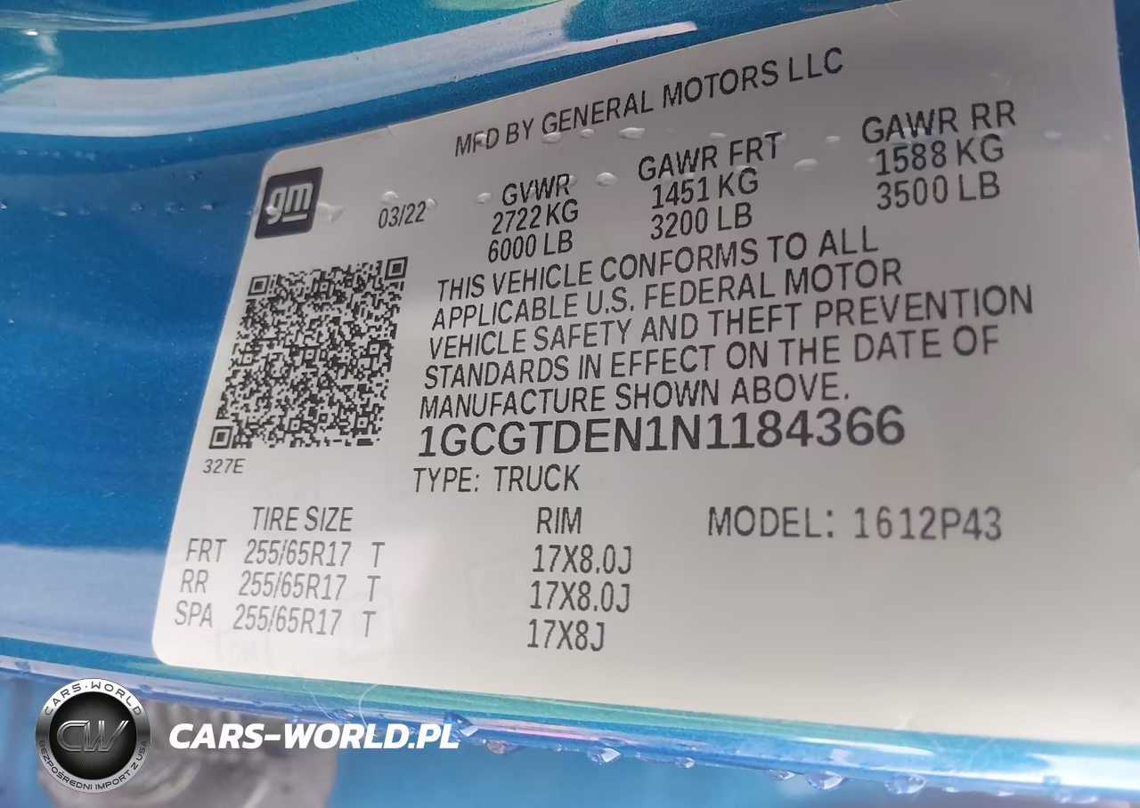 2022 Chevrolet Colorado VIN:1GCGTDEN1N1184366 - 9